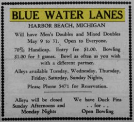 Blue Water Lanes - May 1950 Ad